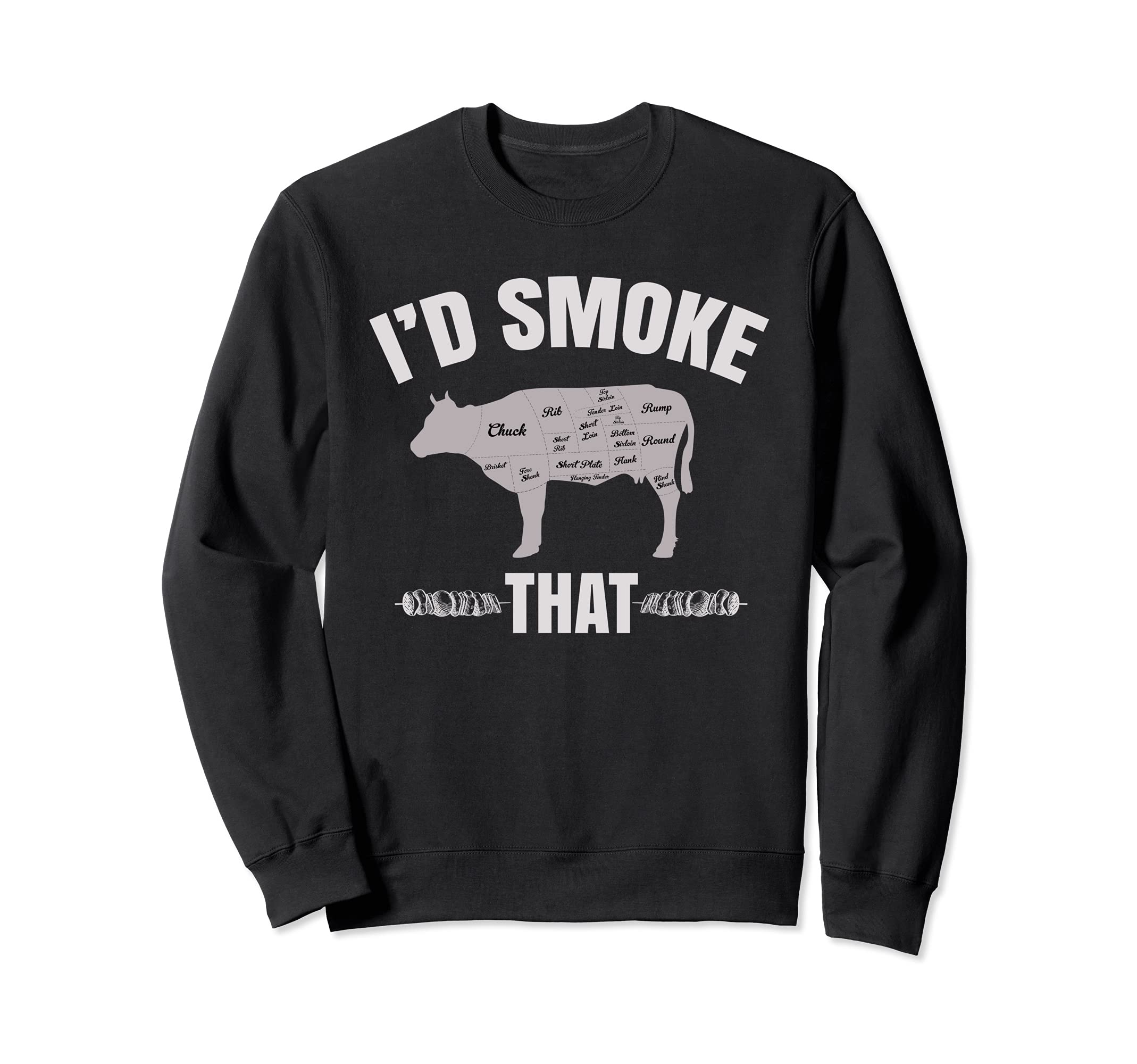 Id Smoke That Funny BBQ Chef Smoked Meat Grilling Barbecue Sweatshirt