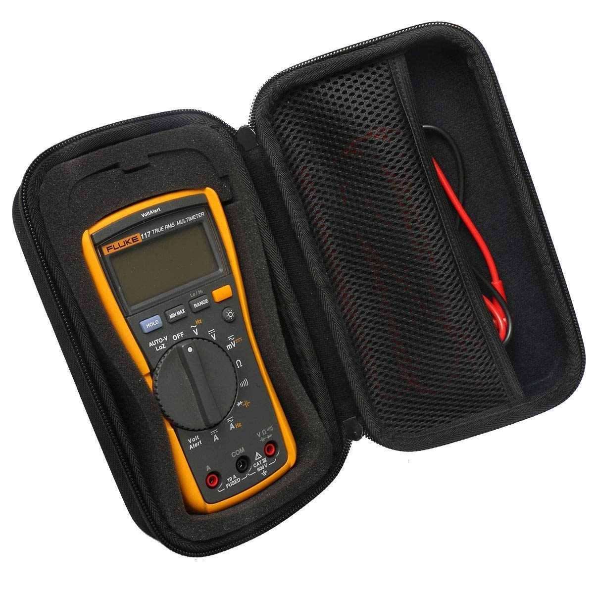 Khanka Hard Universal Multimeter Case for Fluke 115/116/117 Digital Multimeter Multi Tester.(with DIY Foam)
