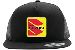 Birsppy Factory Effex Suzuki Racing Snapback Hat Black/Gray (Black, OSFM)