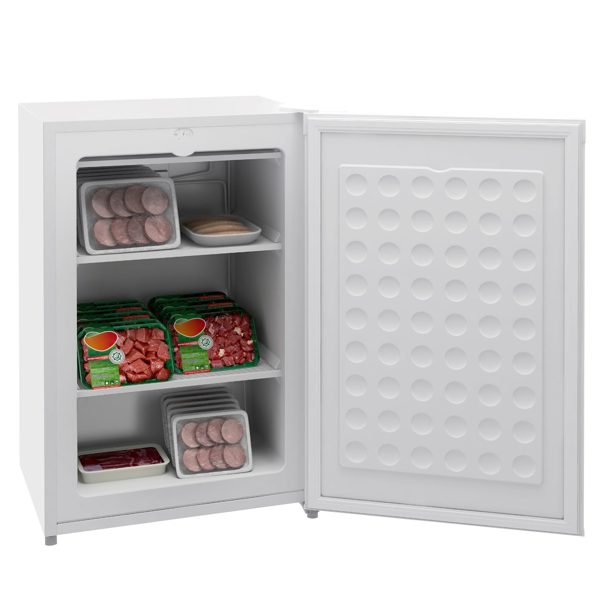 HOMCOM Upright Freezer, 3.0 Cubic Feet Compact Mini
