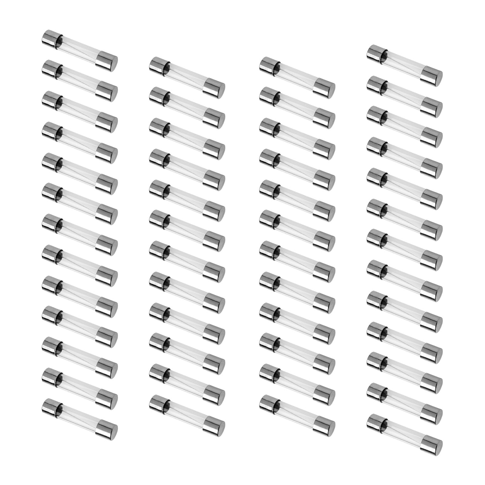 Copapa Glass Fuses Tubes 250V 1A 1000mA Fast Acting fuses 50 Pcs 5mm x 20mm (1 Amp)