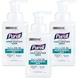 Purell Advanced Hand Sanitizer 2in1 Moisturizing Foam, Naturally Fragranced with Essential Oils, 10 oz Pump Bottle (Pack of 3