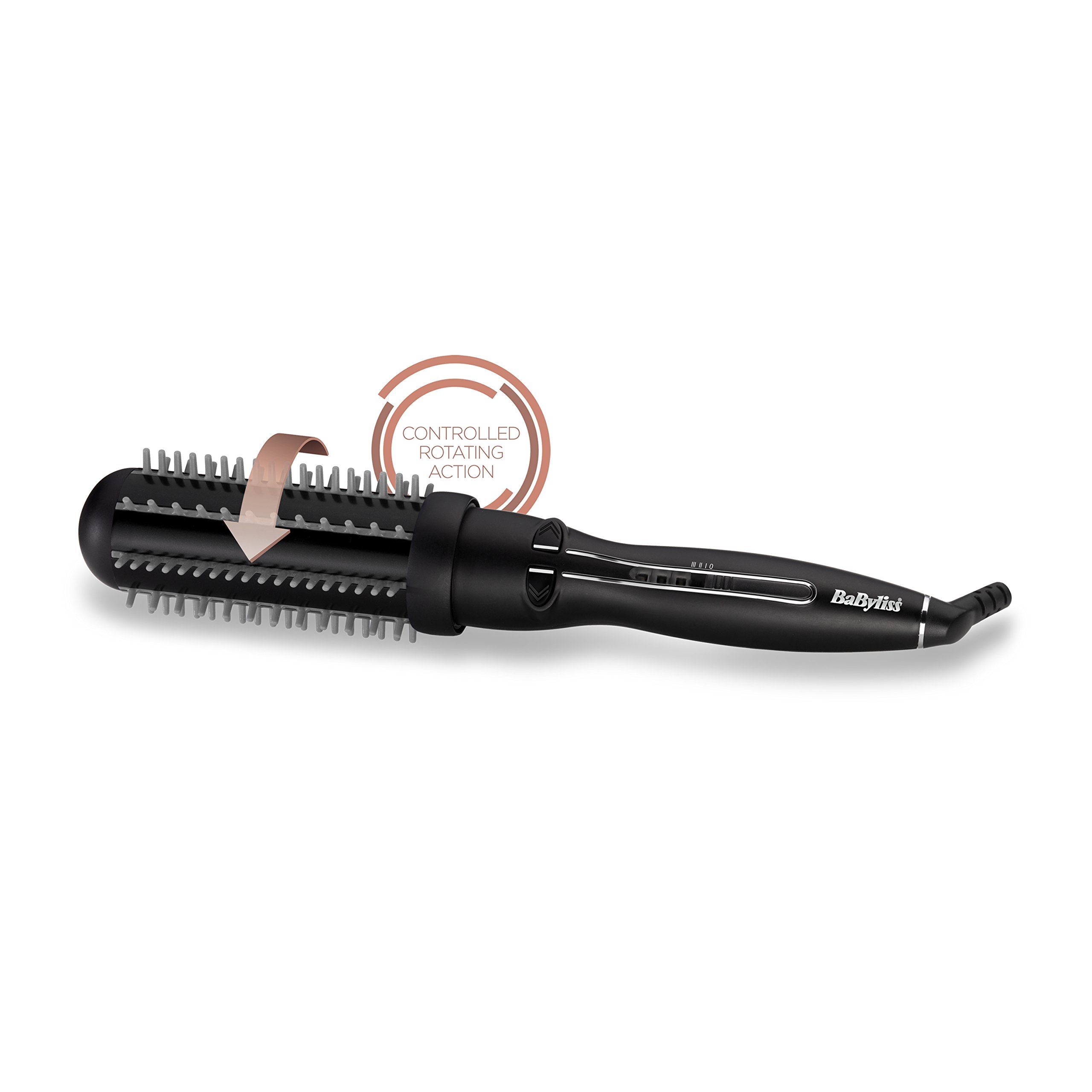 BaByliss Sheer Volume Rotating Heated Brush, Black