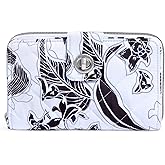 Vera Bradley Women's Performance Twill Turnlock Wallet With RFID Protection