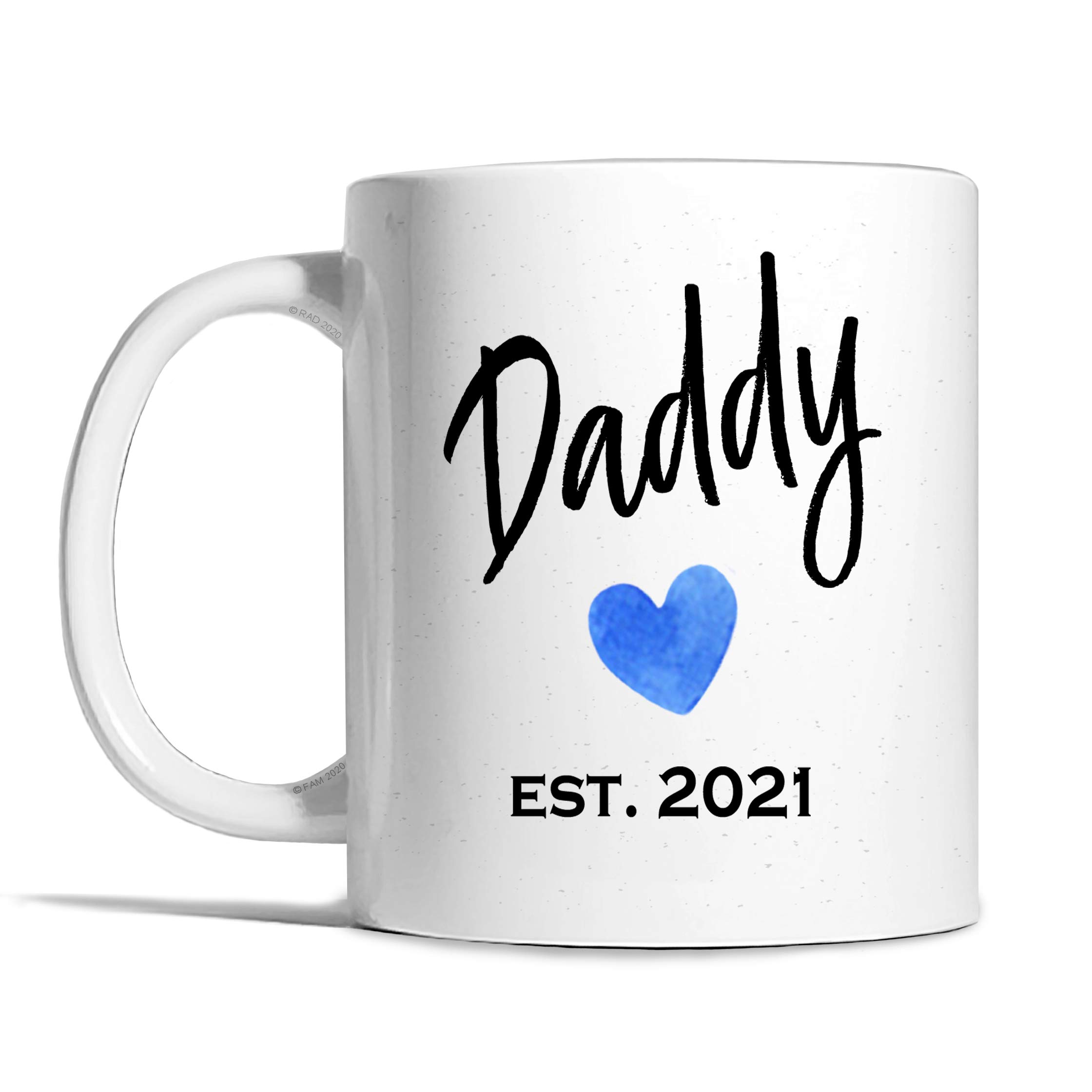 Risk-A Designs Daddy Mug, Daddy Est 2021 Mug, Daddy Gift, New Parent Gift, Fathers Day Gift, dad to be Gift, Pregnancy Reveal, Father to be, Daddy to be Gift, Mens Gift