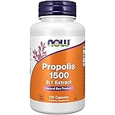 NOW Foods Supplements, Propolis 1,500 mg with 5:1 Concentrate, Natural Bee Product, 100 Veg Capsules