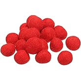 PATIKIL Wool Felt Balls Beads Wool Felting Pom 2cm 20mm Red for Home Crafts Handcrafts Project DIY Pack of 50