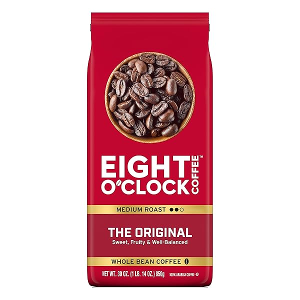 EIGHT O’CLOCK COFFEE THE ORIGINAL, MEDIUM ROAST WHOLE...