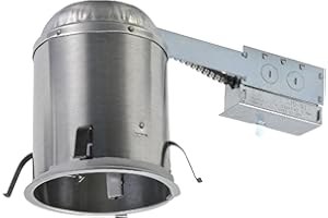 Halo H5RICAT Recessed Lighting Remodel IC Air-Tite Housing, 5 in, Aluminum