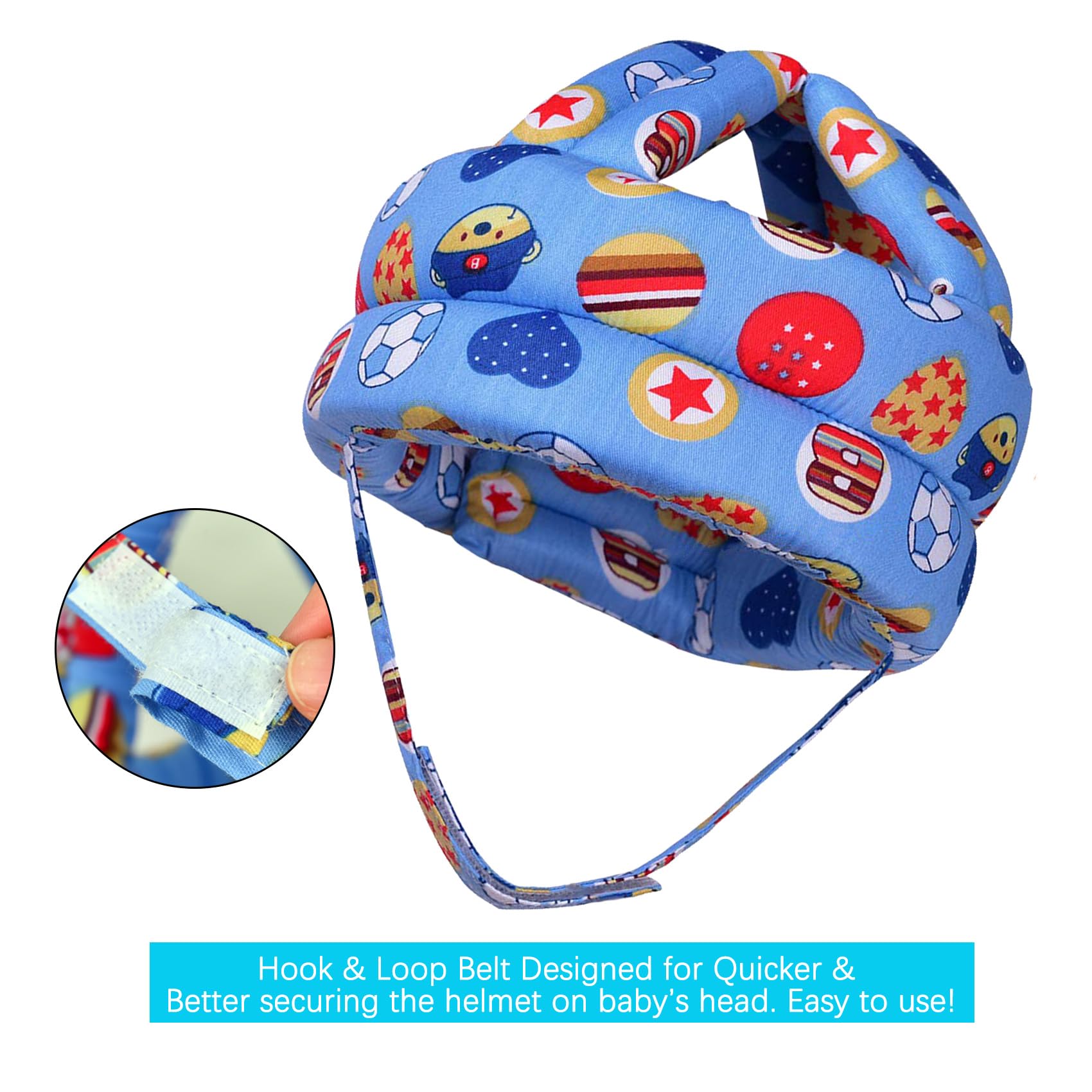 Baby Helmet for Crawling Walking Soft Cushion No Bumps