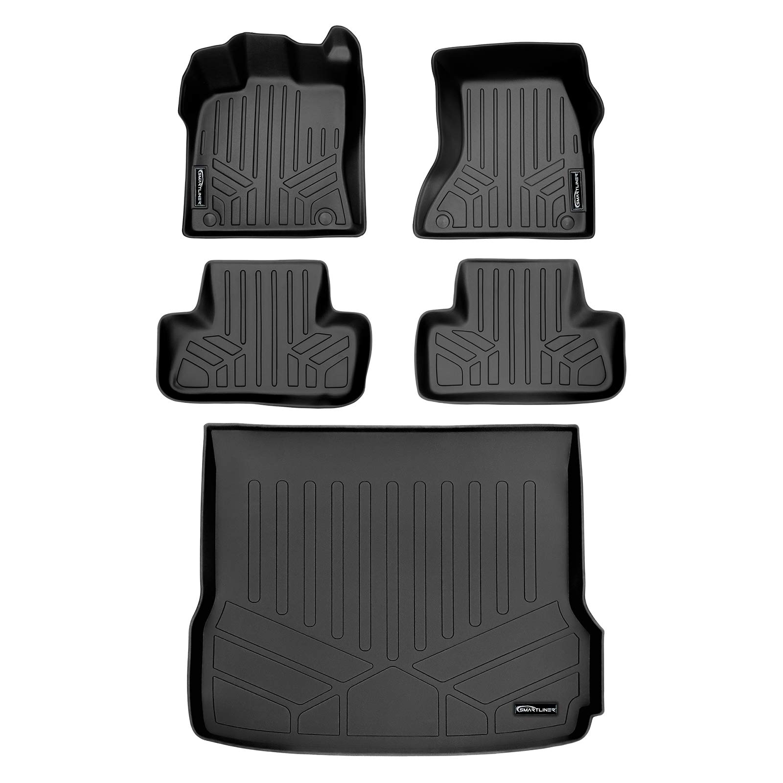 MAXLINER Floor Mats 2 Rows and Cargo Liner Set for 2009-2017 Audi Q5