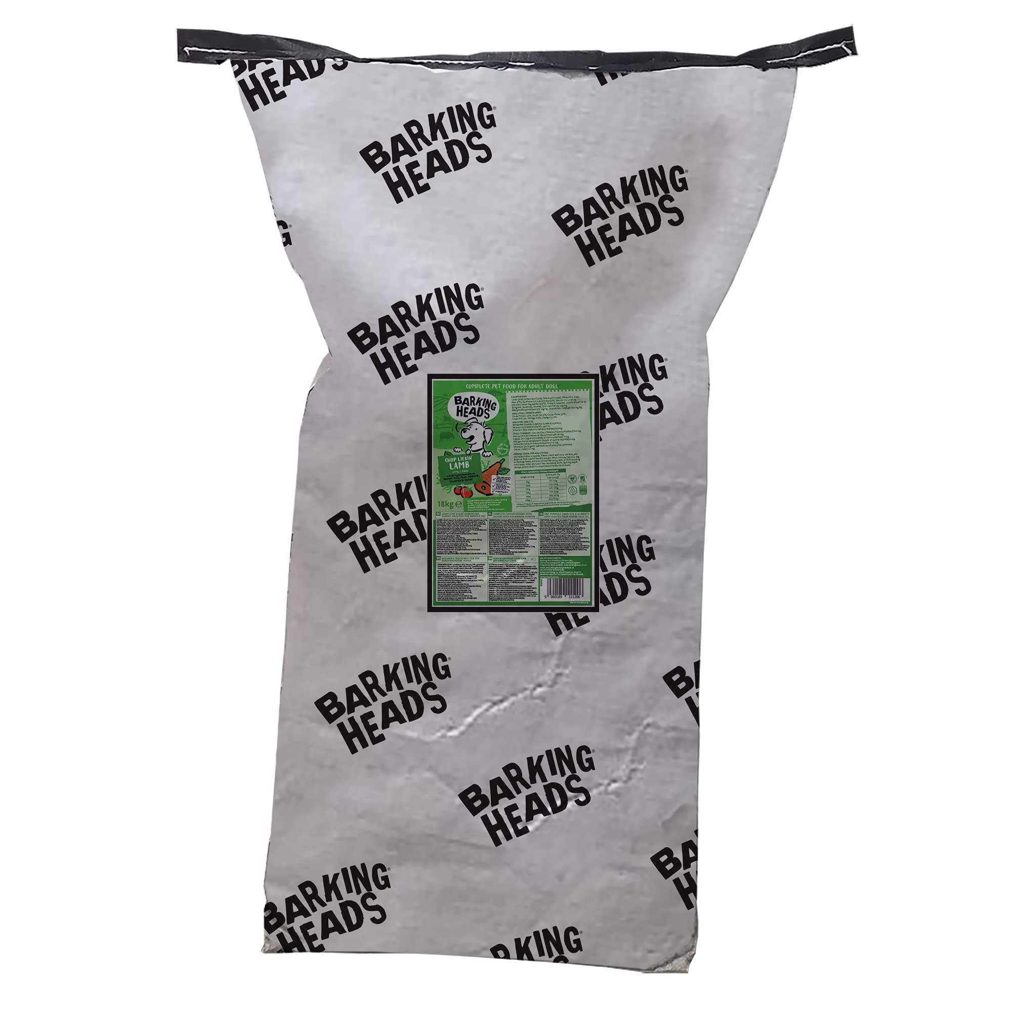 Barking Heads Complete Dry Dog Food 18kg - Adult All Hounder Bowl Lickin' Goodness Lamb - Natural Everyday Immunity & Vitality - Vet Approved