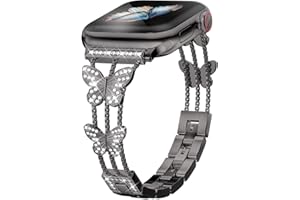 Add sparkle to your watch with the Metal Diamond Starlight Band - compatible with Apple Watch Series 11/10/9/8/7/6/5/4/3/2/1/