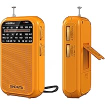 TOMASHI Portable AM FM Shortwave Radio With Large Knob, Big Speaker, And Headphone Jack,Transistor Radio With Best Reception For Seniors And Home (Black