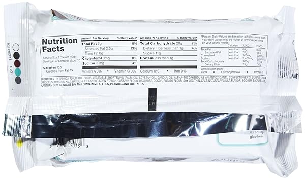 GLUTINO CHOCOLATE VANILLA CREME COOKIES, 10.5 OZ
