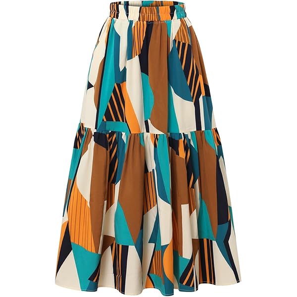 MKIASRYFSD Ladies' Elastic Waist Skirt Spring