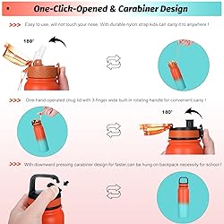 OLDLEY Insulated Water Bottle with Straw 20oz