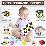 Joyreal 15 Pcs Sensory Toys Set for Babies 0-12 Months Rattles Maracas Foil view 3