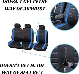 BAAZ Universal Van Seat Covers 3D Stripe Blue Front Driver Passenger 2+1 view 4
