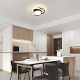 Comely Modern LED Ceiling Light 32W 2350LM Warm White 3000K Black view 3
