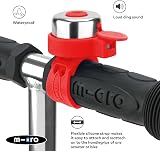 Micro Plain Handlebar Bell for Bikes & Scooters Red Waterproof Loud view 3