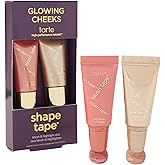 tarte glowing cheeks blush tape & glow tape duo – Buildable Cream Blush & Illuminating Highlighter with Lightweight Mineral Pigments & Shea Butter for Hydrating Radiant Glow, Vegan & Cruelty Free