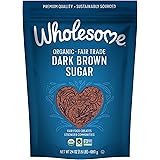 Wholesome Organic Dark Brown Sugar, Fair Trade, Non GMO & Gluten Free, 1.5 Pound (Pack of 6)