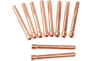 Mtsooning 3/32" TIG Collet Tips & Bodies Kit, 10PCS 2.4mm, Replacement for WP17-26 TIG Torch Series