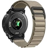 Nylon Strap for Garmin Instinct 2/3 45mm, Fits Solar Tactical Tide Esport | Nylon band weighs 10g,with triple durable fasteners suitable for 140-190mm wrists,316 steel spring rod &amp; disassembly tool