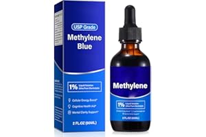 APU.FAIRY Methylene Blue Pharmaceutical Grade - Methylene Blue Drops 1%- USP Grade Ultra Pure Electrolytic - Nootropic Supplement for Humans - No Formaldehyde