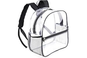 Mini Clear Backpack 12x12x6 Stadium Approved Plastic Backpack