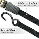Ohuhu Ratchet Straps 4 Pack 4.6m x 25mm 680kg Break Strength view 3