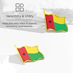 Guinea-Bissau Flag Lapel Pin - Enamel Metal