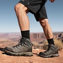 NORTIV 8 Men's Ankle High Waterproof Hiking Boots