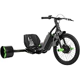 Huffy 36V Electric Green Machine Drift Trike, Up to 15 MPH, Ages 14+ | 250W Motor, 15 MPH, Thumb Throttle, Digital Display, Front Disc Brake, Electric Drift Trike, Adjustable Seat, Teens/Adults