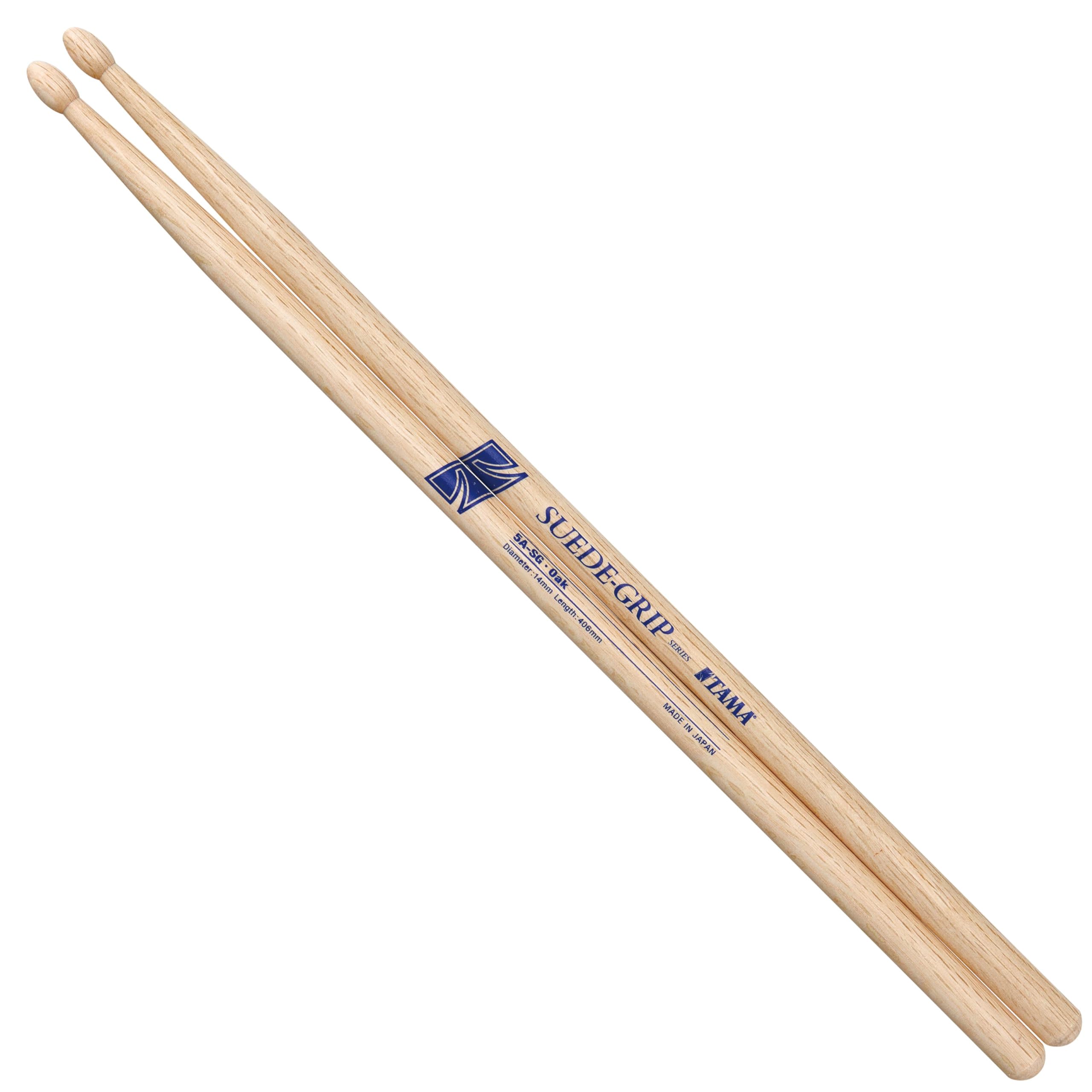 Tama 5A-SG Traditional Series Drumsticks Japanese Oak Suede-Grip 14mm x 406mm