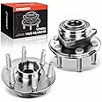 A-Premium 2 x Front or Rear Wheel Bearing and Hub Assembly with 6-Lug Compatible with Cadillac SRX 2010-2016, Saab 9-4X 2011