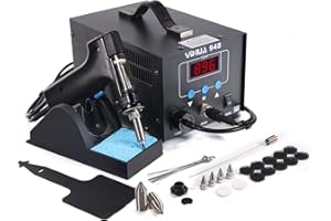YIHUA 948 Standard Desoldering Station, 80W, with Auto Shutoff, Variable Precise Temperature (716°F ~ 896°F), ºC/°F display, Sleep Function and More.