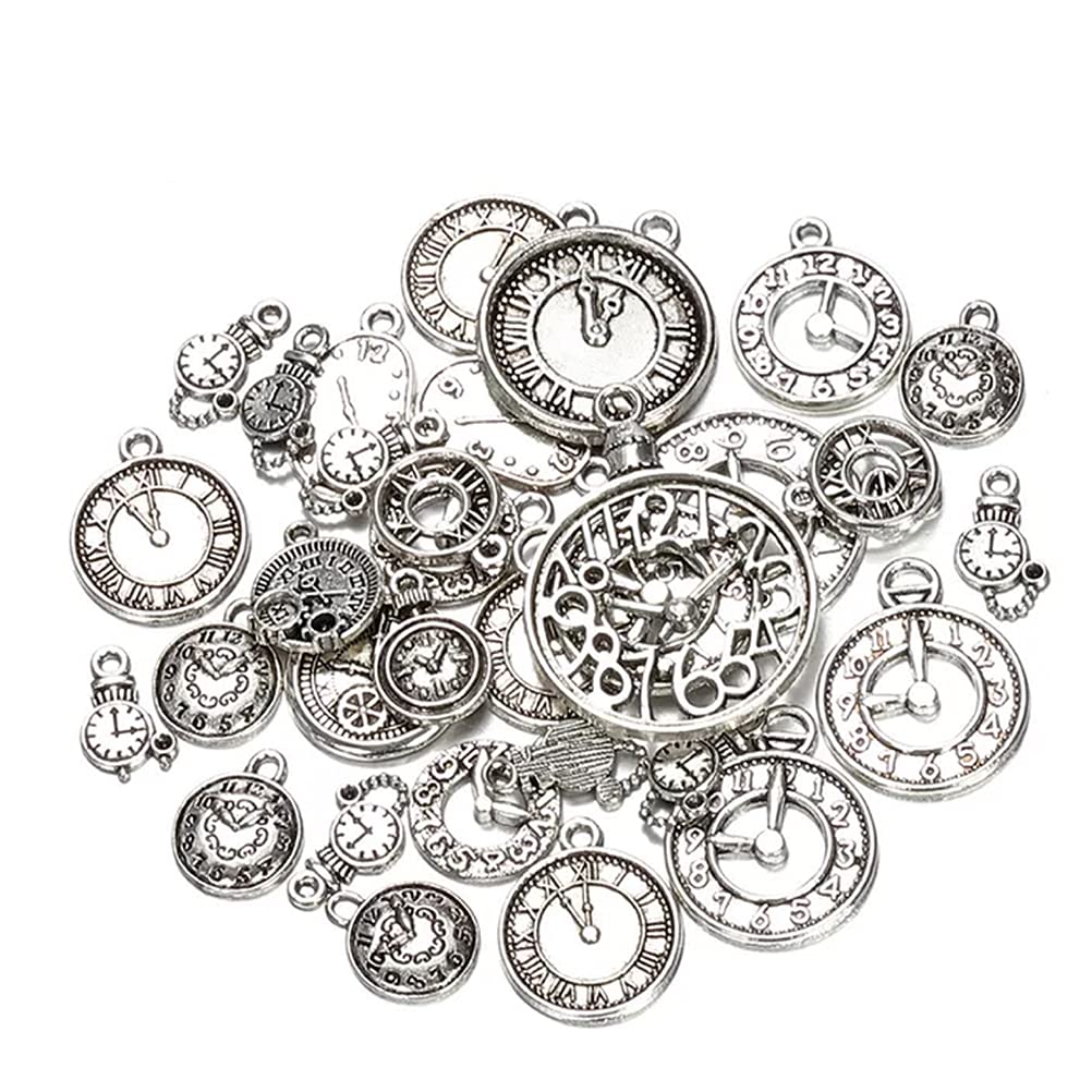 MiaLover Pack of 40 Antique Steampunk Gears Metal Pendant Gears Steampunk Watch Gear Charms Retro Jewellery for Handmade Accessories DIY Decorations Jewellery Crafts (, Verschiedene Größen, bis zu 5