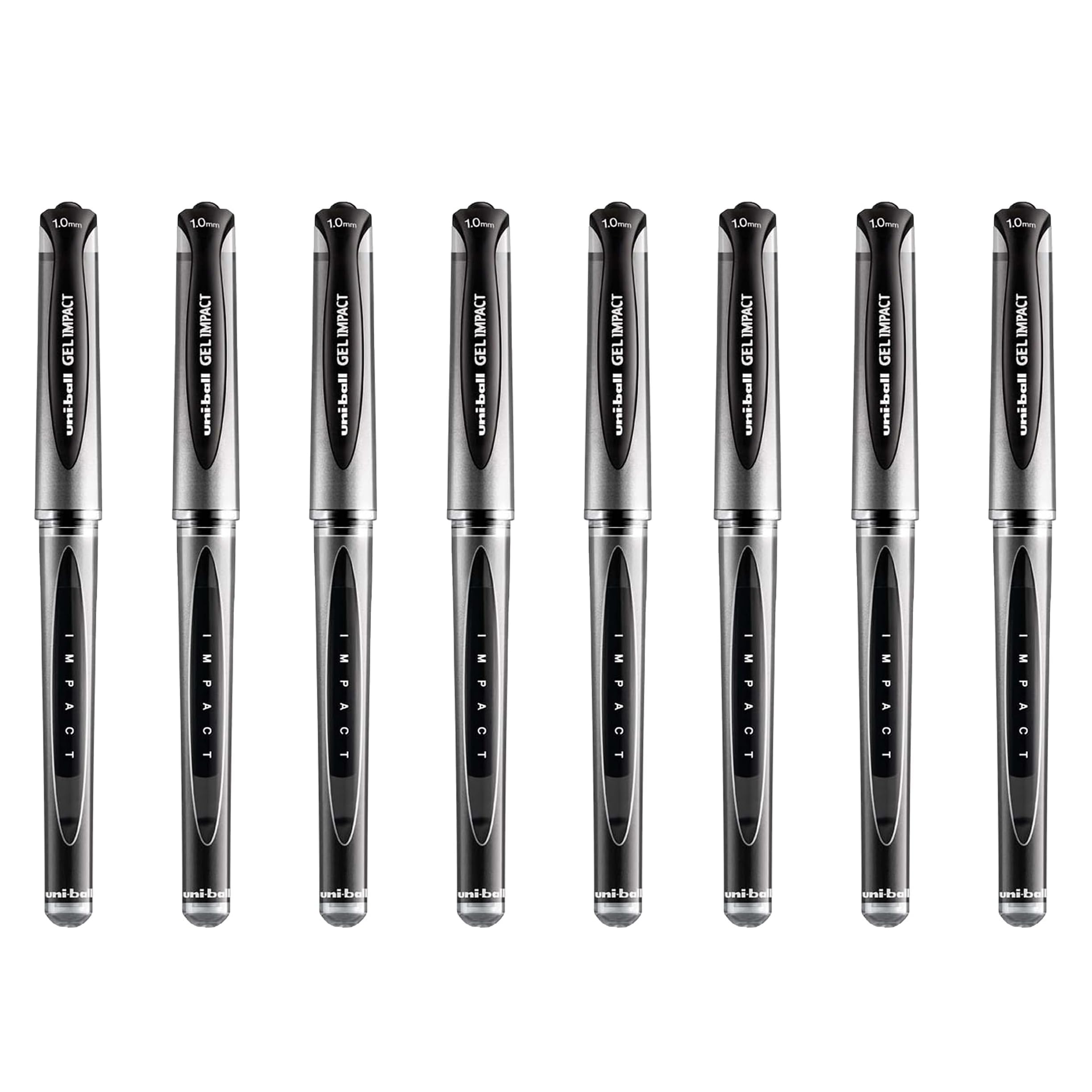 uni-ball UM-153S Gel Impact Broad Rollerball Pens - 1mm Nib, 0.6mm Line Width - Black Ink (8) — image 1