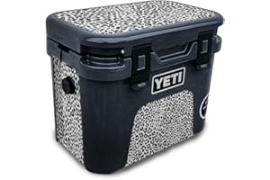 Skin Compatible with Yeti Roadie 15 Hard Cooler - Snow Leopard Print - Premium 3M Vinyl Protective Wrap Decal Cover - Easy to
