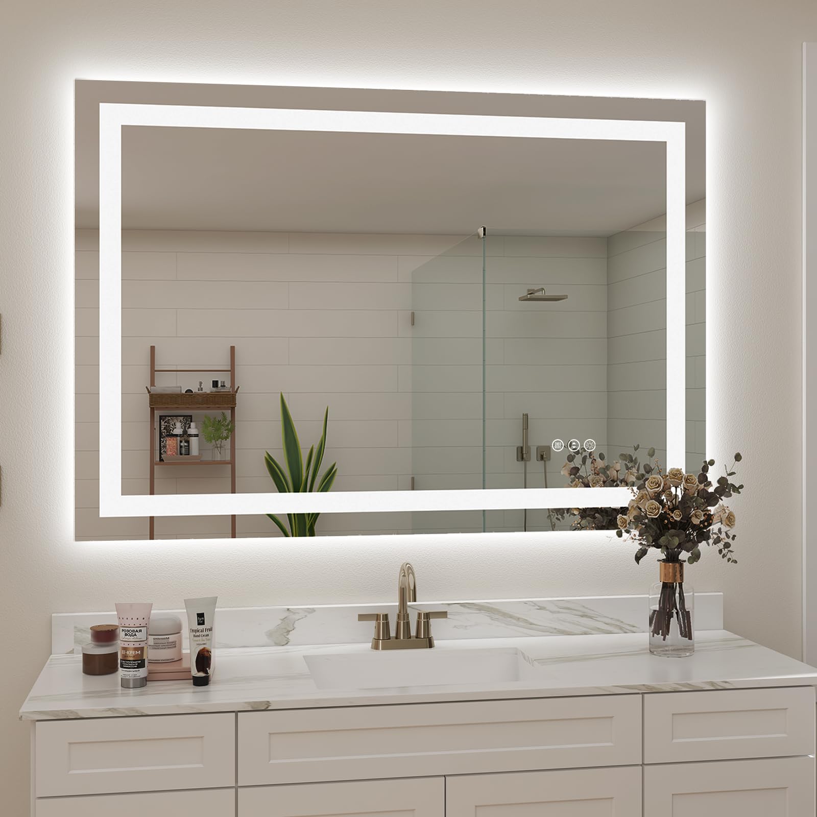 Mua 44x 30 LED Mirror for Bathroom, Lighted Vanity Mirror with Lights