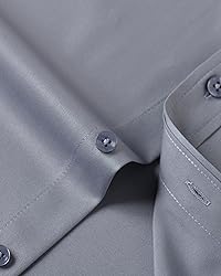 J.VER Men's Dress Shirts Solid Long Sleeve Stretch