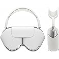 wigmoa SY-K Smart Case Compatible for Airpods Max 1/2, Sleep Mode Compatible, Anti-Scratch and Anti-Dust, Portable Carry Travel Case Compatible for Apple Airpod Max, Headphone case. (White)