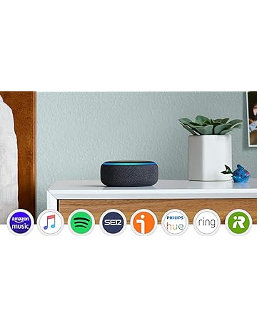 Echo Dot (3.ª generación) - Altavoz inteligente con Alexa, tela de color antracita