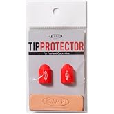 KAMUI Billiard Cue Tip Protector 2-Pack Leather Burnisher (Red)