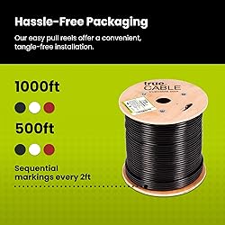 TRUE CABLE Cat6A Direct Burial Bulk Ethernet