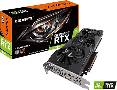 Gigabyte GeForce RTX 2080 Windforce 8G GDDR6 Graphics Card GV-N2080WF3-8GC