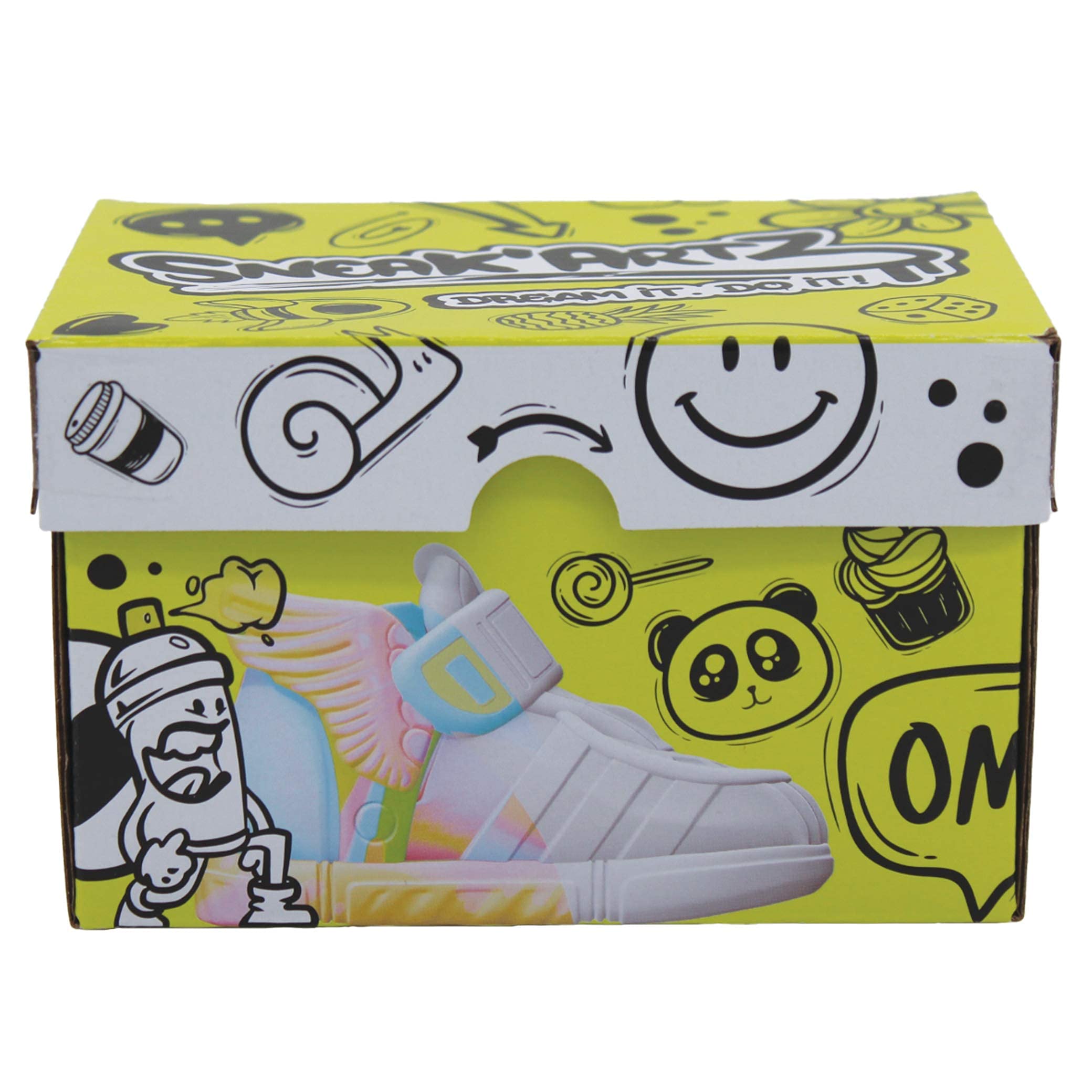 Splash Toys - Splashtoys-SNEAK'ARTZ SHOEBOX Blue-Creative Hobbies-Design and Personalise Your Sneakers-From 5 Years, 32220