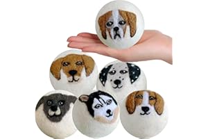 GARDMA Wool Dryer Balls Organic Premium | 6 Balls XL, Ethically & Humanely Made, Natural Fabric Softener, Laundry Dryer Balls Reusable, Wrinkle Release, Organic Fabric Softener Ball, Say No! to Dryer Sheets